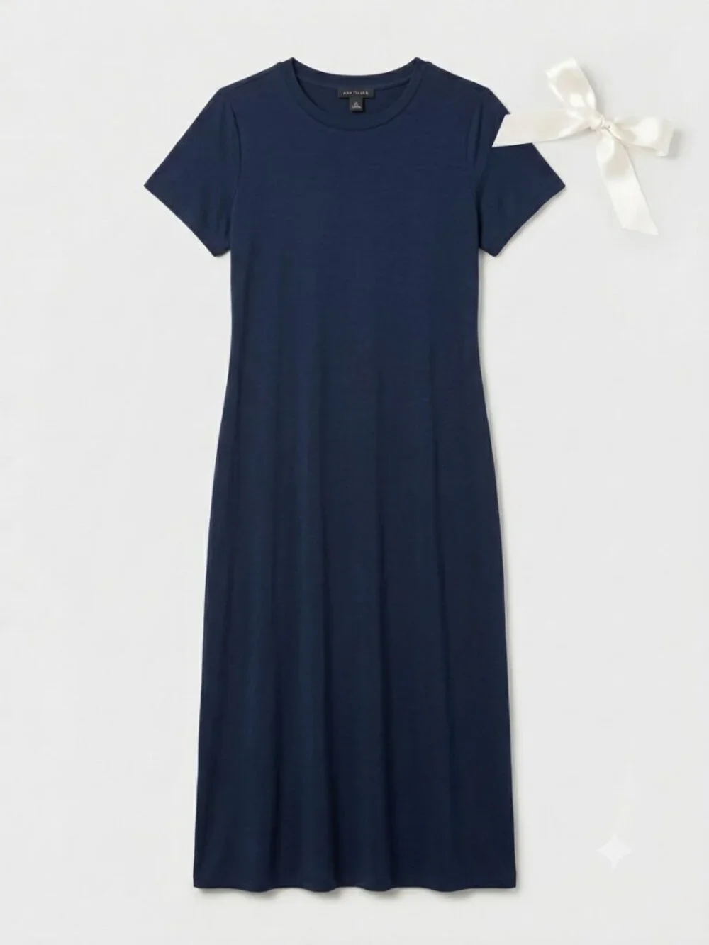 Michael Kors Navy Blue Short Sleeve T-Shirt Midi Dress – Size M